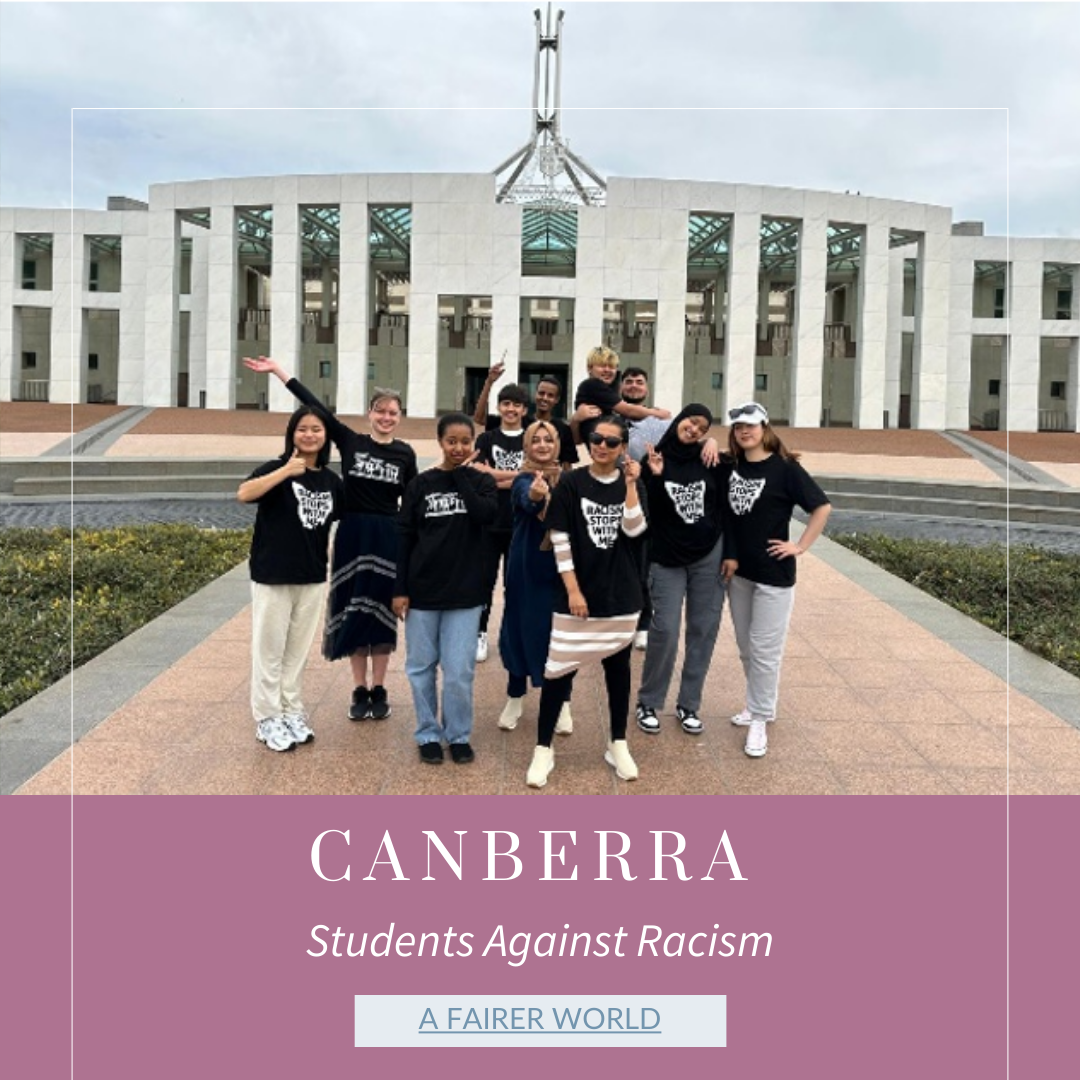 Read more about the article Trip to CANBERRA for Students Against Racism members from the Young Migrant