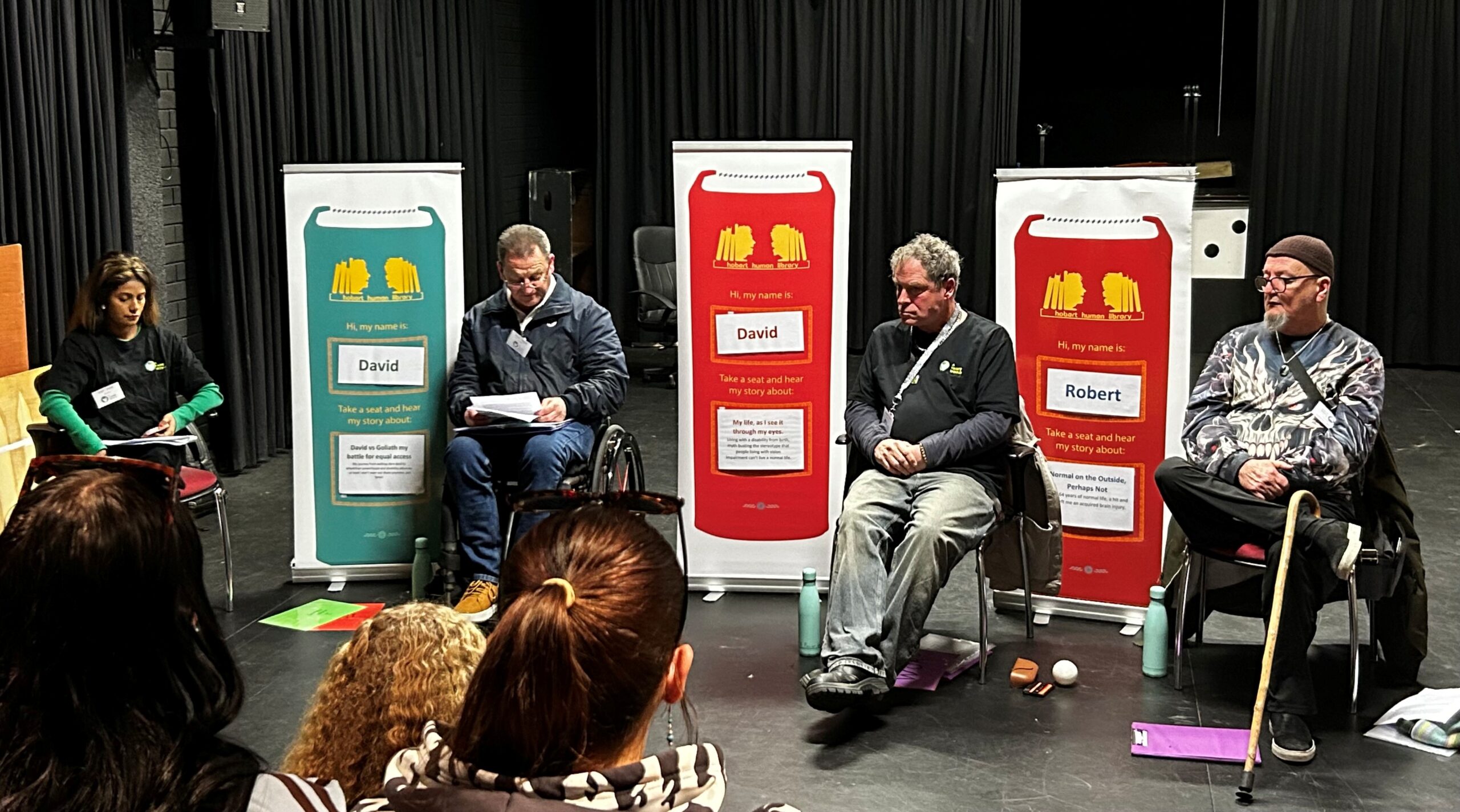 Some of the A Fairer World team with Rosny College students