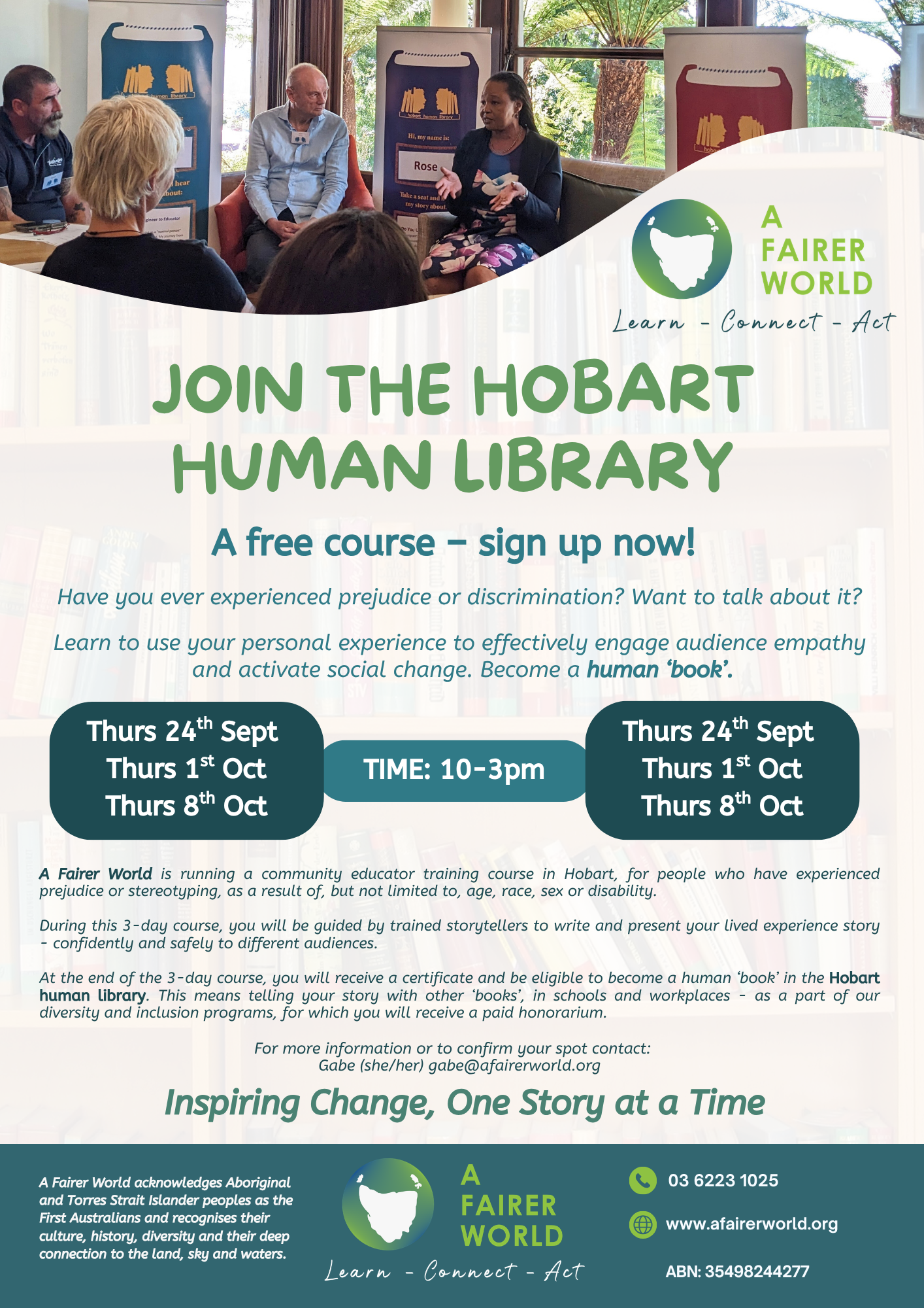 Join the Hobart human library – free sign up now!