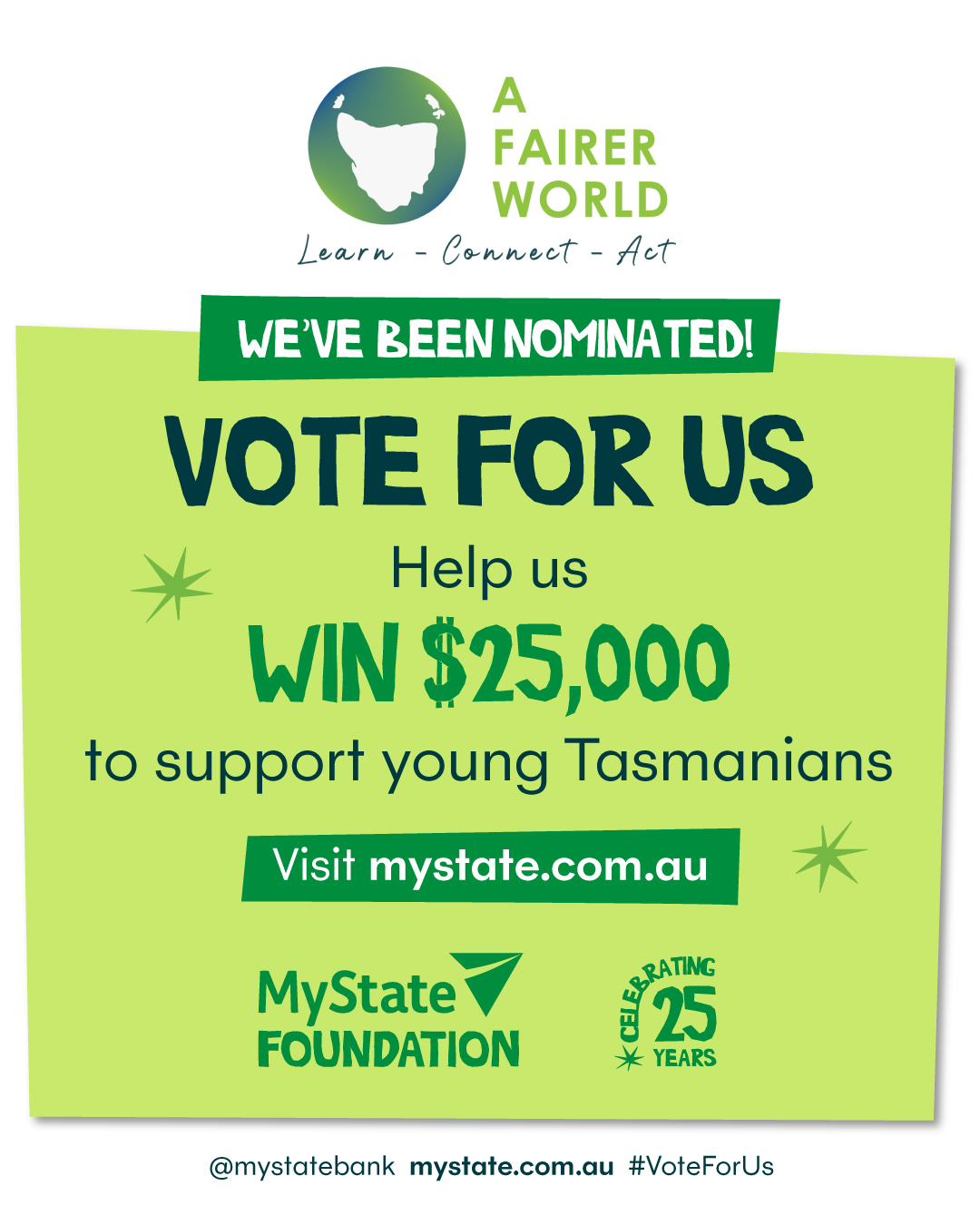 MyState Bank Community Choice Award – Vote for us now!
